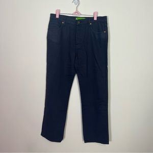 Sandrine Rose x Free People Womens Navy French Worker Denim Jeans New Size 30